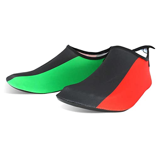 Image of Water Shoes for Women and Men Quick-Dry Swim Beach Shoes for Outdoor Surfing Yoga Exercise Jamaica Flag Caribbean Reggae Rasta