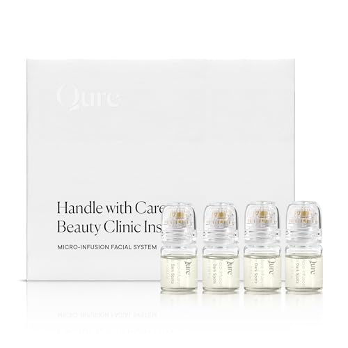 Qure Micro-Infusion System for Face - Clear Formula for All Skin Types, Easy 5min at-Home Skincare Facial Application - 2 Month Supply