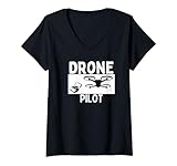 Photo Gallery donna drone pilot quadcopter proud funny drone pilot maglietta con collo a v Photo Gallery donna drone pilot quadcopter proud funny drone pilot maglietta con collo a v