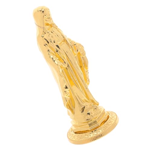 Garneck Estatua Dorada de la Virgen María Estatua de Christmas católica de Navidad de Nuestra Señora Golden