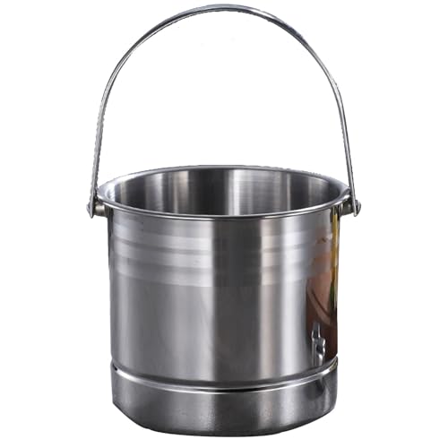 WANGJIANPENGPL Cubiteras de 1.6L, Cubo Cerveza para Fiestas, Champanera para Vino, Enfriador de Botellas de Vino para Bares de Fiestas Camping Barbacoas(Silver)