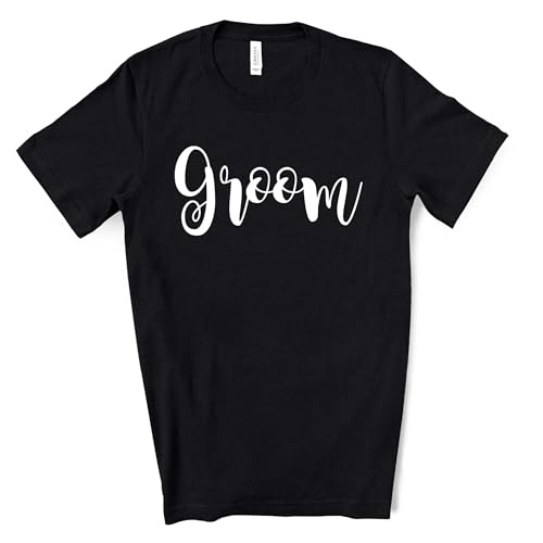 Groom Shirt – Bachelor Party Shirts for Men – Matching Bride and Groom T Shirts for Couples – Soft Modern Fit Wedding Tee
