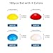 BLEWAY Bump Dots for Visually Impaired 160 Pcs Hemisphere Combo Pack(Yellow,Blue,White,Red) - Low Vision Aids Braille Stickers Raised Tactile Dots for Elderly, Blind