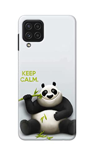 Image of PRINTFIDAA� Printed Hard Back Cover Case for Samsung Galaxy A22 4G Back Cover (Cartoon Panda) -2808