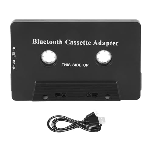 Okeeyseda Universal Cassette Bluetooth 5.0 Audio Car Tape Aux Adaptador EstéReo con MicróFono para TeléFono MP3 AUX Cable Reproductor de CD