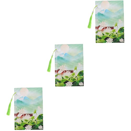 Ciieeo 3 Pçs Caderno Antigo Estilo Livro De Presentes Borlas De Papel