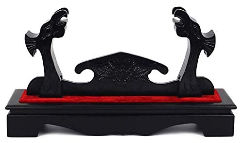 Innovador Soporte para Espadas, Soporte para Espadas de Madera lacada en Negro, Soporte para Espadas samuráis, Soporte para Espadas katanas