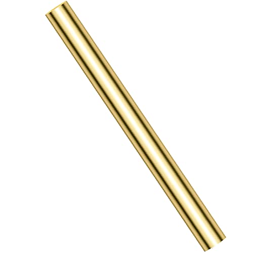 1 Pieces 12 inches 1 inch Brass Rods, Sutemribor Brass Solid Round Rod Lathe Bar Stock, 1 inch in Diameter, 12 inches in Length