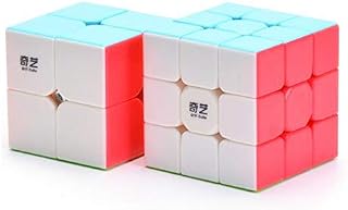 CuberSpeed Bundle QiYi 3x3 Stickerless with Qiyi 2x2 Speed Cube