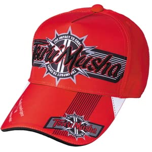 Amazon | 釣武者 アーミーエンブレムキャップ レッド C01003 | 釣武者