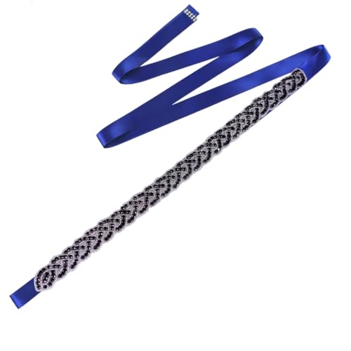 Rhinestone Dress Belt Women's Bow Sash Party Wedding Accessories