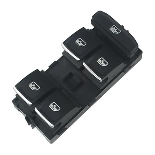Bouton de commande lève-vitre chromé rouge pour Passat B8 et Golf MK7