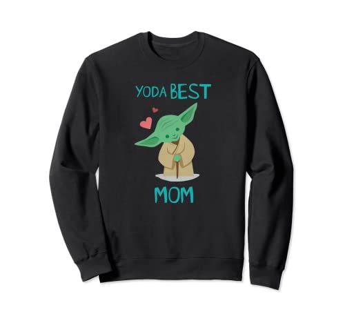 Sweat Star Wars Yoda Best Mom pull imprimé coeurs maman