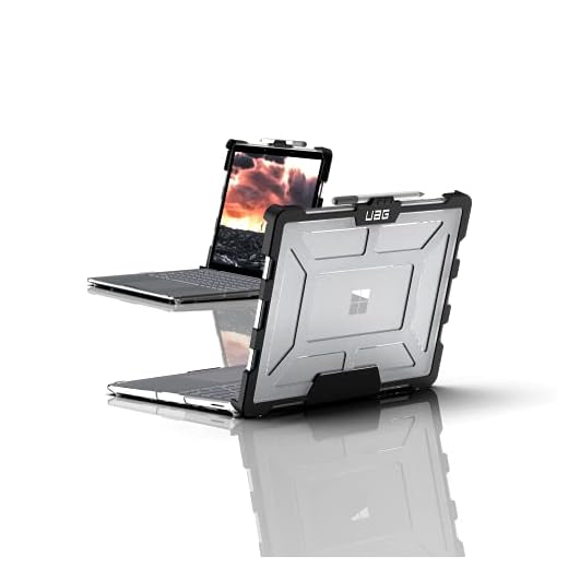 UAG Designed for Microsoft Surface Laptop 5 / Laptop 4 / Laptop 3 Case 13.5" Plasma Ice Translucent Rugged Military Drop Tested Feather-Light Slim Laptop Protective Cover by URBAN ARMOR GEAR