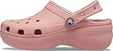  Crocs Classic Platform Clog W, Zuecos Mujer, Pale Blush, 39/40 EU