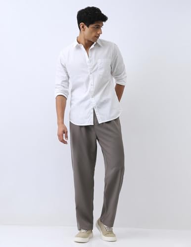 Image of Urbano Fashion Men's Cotton Full Sleeve Regular Fit Casual Solid Shirt