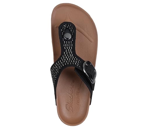 Skechers Women's Arch Fit Granola-Enchanted Sparkle Flip-Flop3