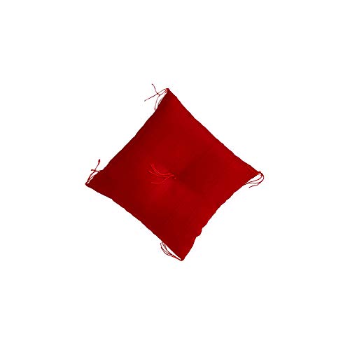 ミニ座布団 無地 【赤, S】（水晶 幸運 風水 SDGs）