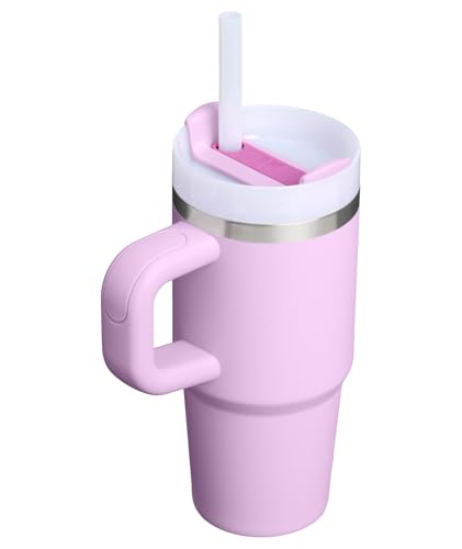 Image of STANLEY Quencher H2.0 Tumbler with Handle and Straw 14 oz | Flowstate 3-Position Lid | Cup Holder Compatible for Travel | Insulated Stainless Steel Cup | BPA-Free | Soft Orchid