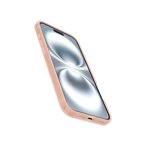 Image of OtterBox iPhone 16 Plus Symmetry Series Clear Case - Peachy Bloom Pink - Ultra-Thin, Sleek iPhone Case, Floral iPhone Case
