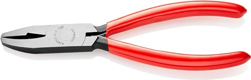 Image of KNIPEX 91 71 160 Glass Nibbling Pincer Black atramentized Plastic Coated 160 mm