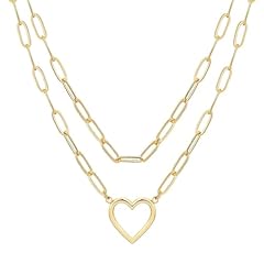 Gold heart Layered necklace