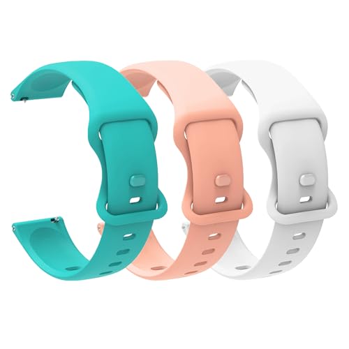 Lamshaw Compatible avec ICE Watch Bracelet pour Femme Homme, Bracelet de Montre en Silicone pour Ice Smart Junior 2.0/3.0,Ice Smart/ 2.0/3.0 (3 Packs-Madame,...
