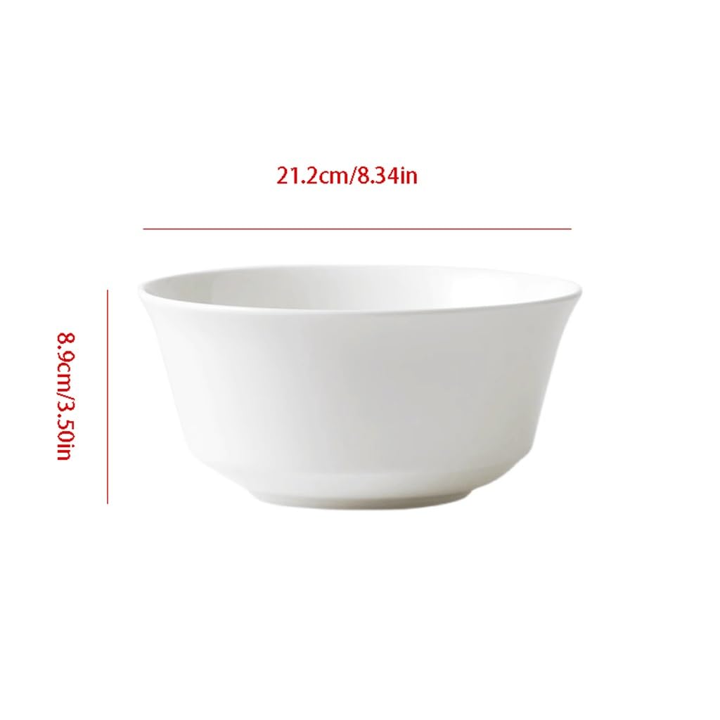 Tazones de sopa de cerámica, vajilla de porcelana China, tazón de fideos, tazón de arroz, tazón de sopa, tazón de cerámica, tazones de Color esmaltado para cocina (A)