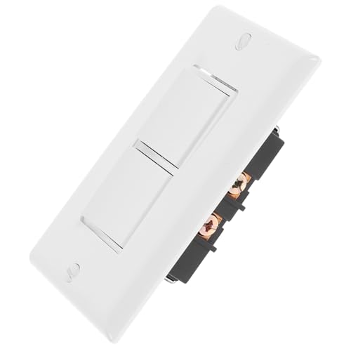 Interruptor Doble Palanca DOITOOL con Placa de Pared Resistente para Uso Residencial y Comercial