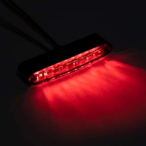 Motorrad Rücklicht LED Heckleuchten Bremslicht Stop Rote Lampe für Chopper Bobber Cafe Racer