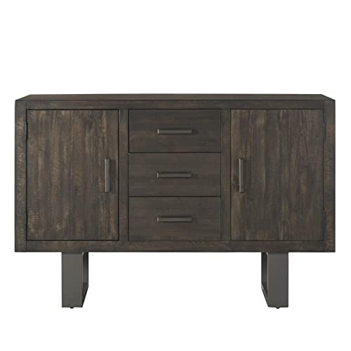 Picket House Furnishings Sullivan Server Transitional/Dark Ash/Poplar Wood #TOP3