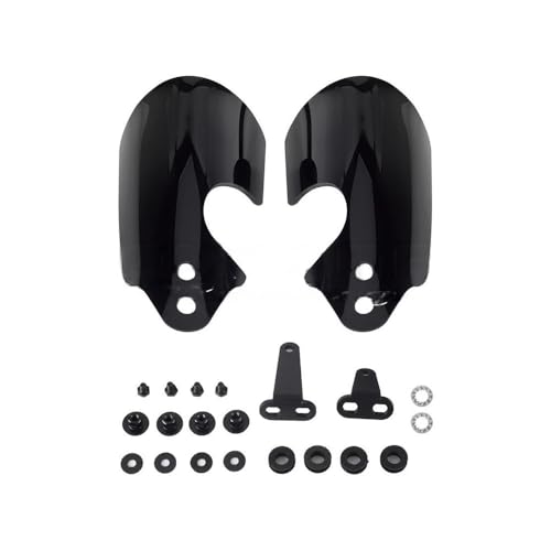 Protège-mains de moto en acier noir robuste pour Fat Bob 114 et FXFB