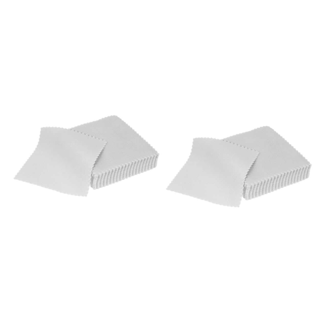 FOMIYES Pezza per Pulire Panno per La Pulizia Dell'argento Sterlina Detergente per Gioielli in Argento Polacco Buffing Pulito Panni Pelle Scamosciata Grey