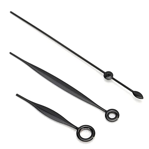 Kit d'aiguille de Montre-Bracelet, pièces de Rechange pour Aiguilles de Montre Heure Minute Seconde 3 pièces faciles à Installer pour Le Mouvement ETA2824(Le Noir) Cover