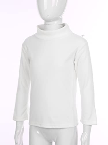 Kids Boys Girls Turtleneck Thermal Underwear Tops Basic Solid Color Long Sleeves Cotton T-Shirts Undershirts3