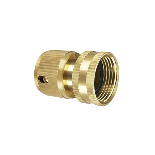 KETTOYA Garden Hose Accessories 3/4 inch Female Quick Connector High Pressure Washer Connector Quick Connection to Sprinkler Water Hose End Solid Brass Fitting