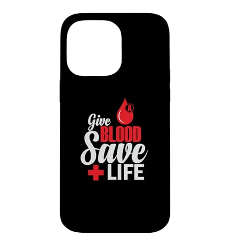 Give Blood save Life ���t�O���[�vA �n�[�g �X�}�z�P�[�X iPhone 14 Pro Max �p