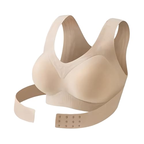 Genérico Sujetador Corrector de Postura para Mujer Cierre Frontal Sujetadores con Soporte de Espalda Ajustable Transpirable Shaping Deportivos Ropa Interior sin Costuras