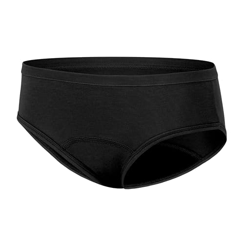 Hanes Girls' Comfort, Period. Boys'hort & Hipster Period Underwear, Moderate Protection, Multi-Pack2