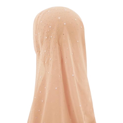 jascaela Women Sequin Shiny Warm Ruffled Hijab Head Wrap Scarf Soft Fashiom Long Scarf Islamic Ramadan Scarves4