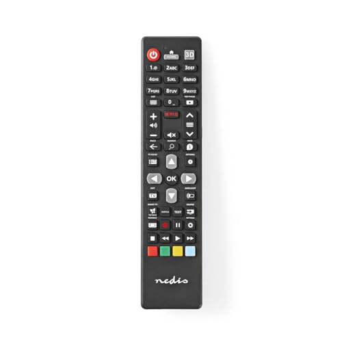 NEDIS Ersatz Fernbedienung | Passend für: Philips | Fest | 1 Gerät | Ambilight Button/Netflix Button | Infrarot | Schwarz Schwarz