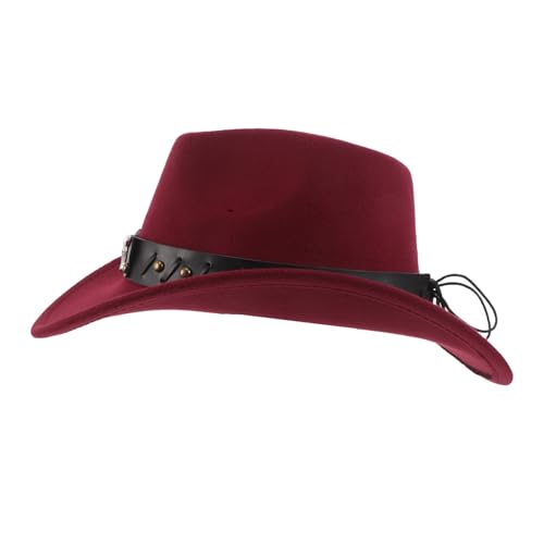 Chapeau de cowboy en laine pour festivals country et soirées