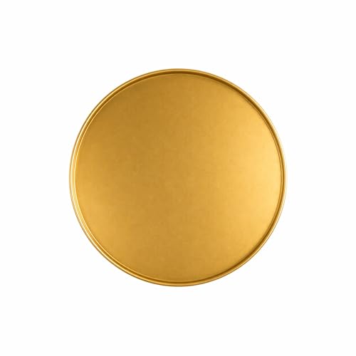 Image of Metal Side Table for Living Room | End Table, Coffee Table, Bedside Table, Plant Stand for Indoor Outdoor | Round Metal Table, Sofa Side Table (Anti - Rust) |No Assembly Required | Gold