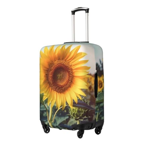 Travel Luggage Cover for Suitcase Tsa Approved, Washable Elastic Suitcase Protector, Beautiful sunflower Suitcase Cover Anti-scratch Baggage Cover Fits 22-24 Inch Luggage Sleeve X-Large2