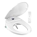 XCQQ Smart Bidet Toilet Seat,Wireless Remote Control,Unlimited Warm Water,Soft Close Toilet Lid,Electronic Heated,Display Screen,Vortex Wash,Warm Air Dryer,Rear and Front Wash,LED Night Light