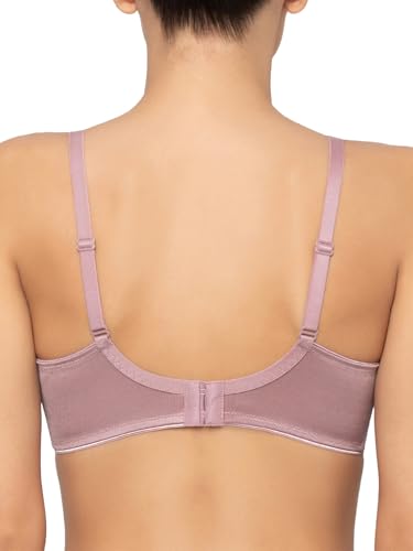 Image of Triumph International Minimizer Women Bra Wired Non Padded High Support Big Cup Lingerie Visual Bust Reduction Comfort Bra Floral Lace Full Coverage Shapewear Wide Straps & U-Back Support Pack of 1