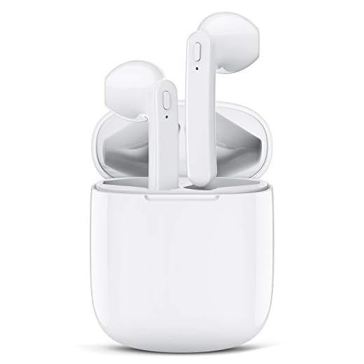 BEBEN IPX7 Waterproof Bluetooth Earbuds, True Wireless Earbuds, 30H Cyclic Playtime Headphones with Type C Charging Case and mic, in-Ear Stereo Earphones Headset for Sport - White