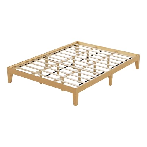 MALOL 12 Inch Wood Platform Bed Frame，Sturdy Full Size Bed Frame with Wood Slat Support, No Box...
