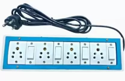 PVC Shockproof ISI Parts Extension 4 Meter Long 4 Socket Extension Boards (White, 4 m)-image-46
