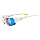 uvex unisex, occhiali da sole unisex adulto blaze iii, bianco (white green), taglia unica